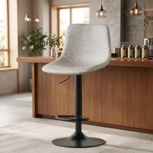 Commercial Restaurant Bar Chairs Leather High Bar Chair Outdoor Bar Stool Chairs for Kitchen Island
