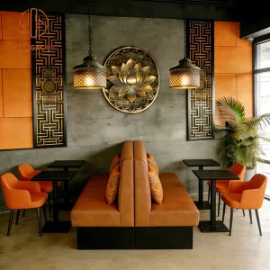 Commercial Restaurant Booth Seating Furniture Table Booth Chair Set Sofa for Coffee Shop Cafe