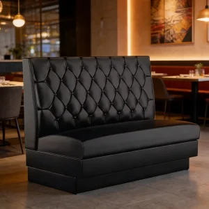 Commercial Restaurant Booth Seating Heavy Duty Upholstered Sofa Cafe Furniture Modern Custom Made Bench Seating Set for Hotel