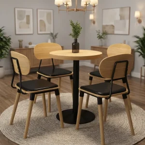 Commercial Restaurant Booth Seating Set with Table Wood Cafe Sofa Bench Furniture Custom Design Available