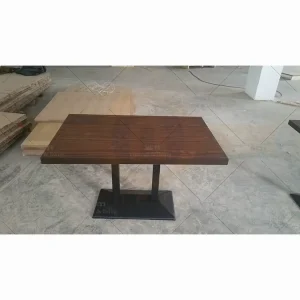 Commercial Restaurant Dining Table and Metal Chairs Farmhouse Outdoor Warehouse Use DT132