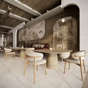 Commercial Restaurant Furniture Sets Custom Color for Luxury Restaurant