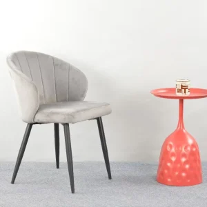 Commercial Restaurant Vintage Industrial Metal Dining Chair Contemporary Fabric Manufactured Factory Price for Home Use