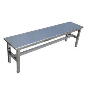 Commercial Stainless Steel Bench Long Seating for Changing Room Bathroom Hospital Cleanroom Use China