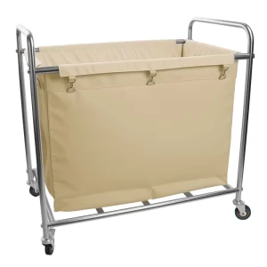 Commercial Stainless Steel Knocked Down Linen Trolley for Hotel and Hospital