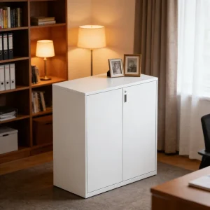 Commercial Steel Filing Cabinet with Door Lock Drawer Mobile Base Low Security Office Furniture