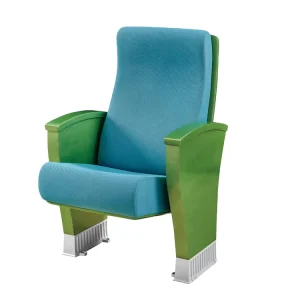 Commercial Theater Folding Fabric 3D Cinema Seating Chair with Cup Holder for School Auditorium