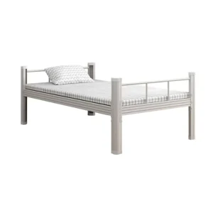 Commercial Thickened Steel Bed With Ladder School Hotel Knock Down Metal Bunk Beds with Mattress