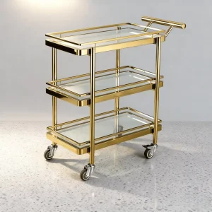 Commercial Three-Layer Stainless Steel Dining Cart Hotel & Restaurant Supplies Food Service Trolley