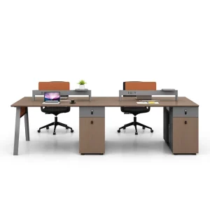 Commercial Use Durable Modern Design Wood Employee Office Desk Mechanical Combination Lock Multi Function Anti Collision