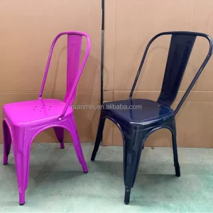 Commercial Use Fast Food Restaurant Chairs Iron Tables Industrial Design Cafe Furniture for Schools Hotels Dining