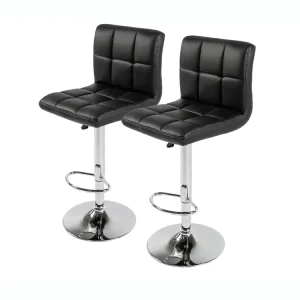 Commercial Used Luxury Design Height Adjustable Kitchen Stools PU Leather Bar Chairs for Restaurant