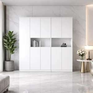Commercial Wooden File Cabinet Large Capacity Office Storage Cabinet Warehouse Workspace Filing Cabinet