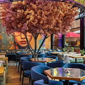 Commercial Wooden Restaurant Furniture Set Booth Seating Bench Dining Table and Chairs for Restaurant Project