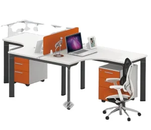 Commercial Workstation Office Furniture Marble White Office Desk Executive Desk Office Table