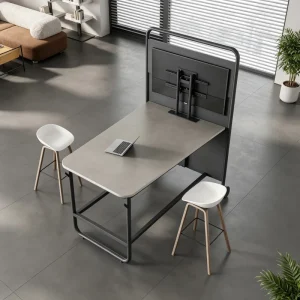Communal High Table High Bar Table and Standing Desk with Commercial Design for Modern Open Workspace Furniture Customizable