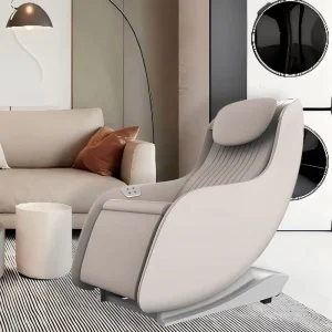 Compact Massage Chair Recliner 110cm SL Track Zero Gravity Bluetooth Body Infrared Therapy Waist Heating Home Office Use