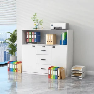 Compact Steel File Cabinet Lockable Storage Organizer for Office Government Agency Steel Filing Cabinet with Lock Drawers