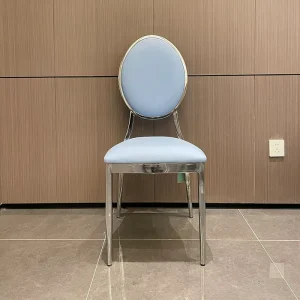 Complete Banquet Dining Chairs for Hotels Aluminum Alloy Metal Iron Tube Chairs
