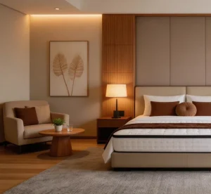 Complete Furniture Modern Minimalistic Style Custom Made Light Luxury Hotel King Size Hotel Bedroom Furniture Sets