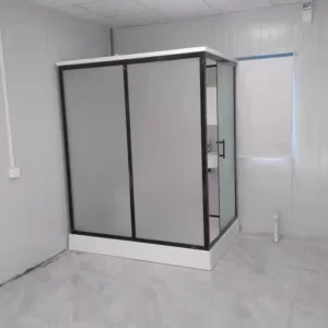Complete Modular Portable Shower Toilet Doors Sliding Aluminium Alloy Frame Modern Design Hotel Use All in One Shower Enclosure
