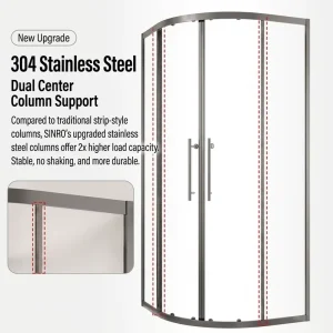 Complete Quadrant Glass Shower Cubicle Enclosure Self Contained Design Modern Eco Friendly for Bathroom Hotel