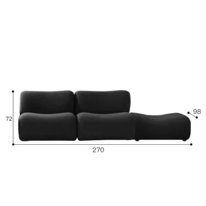 Compressed Foam Vacuum Compression Sofa New Design Modular Furniture Living Room Sofa White Modern Sectional