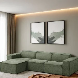 Compressed Sofa Modern Modular Sectional Sofa Commercial Corner Couch Upholstered Deep Seat for Hotel Lobby Furniture Projects