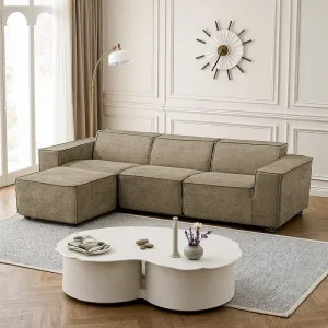 Compressed Sofa Modern Modular Sectional Sofa L Shape Corner Couch Deep Seat Upholstered Living Room Furniture Collection