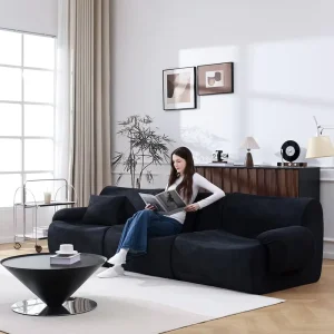 Compressed Sofa in a Box Vacuum Packed OEM Sleeper Sofa Modular Fabric Couch with Storage Living Room Bedroom ODM Factory