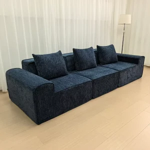 Compression Packed Triple Seater Avenue Sofa Couch Contemporary Upholstered 3 Seat Italian Style Furniture Sofa