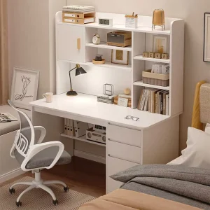 Computer Desk Bedroom Home Desktop Desk Bookshelf Integrated Student Home Writing Desk Simple Rental House Office Desk