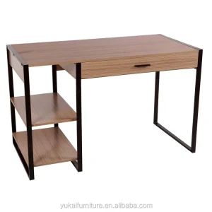 Computer Desk TD-1921 with 3 Open Shelves Metal Office Desk for Home Study for Teens and Students