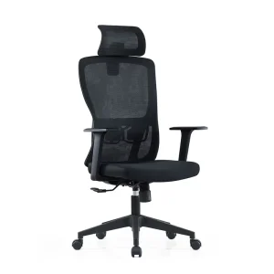 Computer Office Chair Adjustable Headrest Mesh Fabric Recliner Office Chair