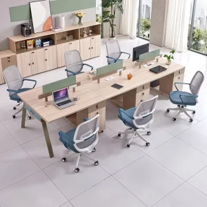 Computer Office Desk Partition and Modern Design for 4 6 8 Seat Office Workstation Desk Office Table