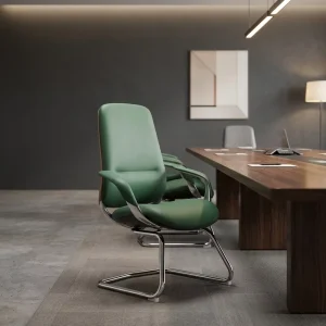 Conference Chair Office Furniture Commercial Leather Manager Modern Waiting Office Furniture Reception Guest Chair for Office