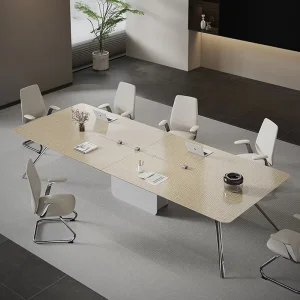 Conference Dining Table Chair Combination Modular Extendable MDF School Office Square Modern Light Luxury High end Feeling