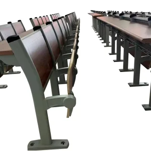 Conference Room Row Seating School Auditorium Tiered Seating Multimedia Lecture Hall Bench Seating Rotatable School Sets