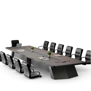 Conference Table Chair Combination Conference Room Office Desk Long Table Bar Large Staff Training Light Luxury Bamboo Luxury