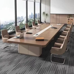 Conference Table Long Table Large Small Modern Minimalist Conference Room Table Square Shape 16 Seater Chair Combination Light