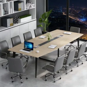 Conference Table Modern Boat Shaped Meeting Table