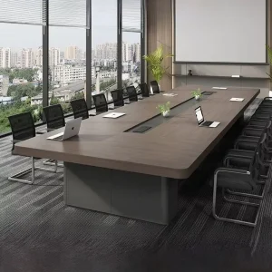 Conference Table Simple Modern Design Fire Resistant Corrosion Resistant Large Training Negotiation Rectangular Meeting Table