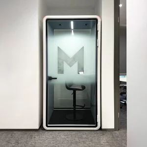 Confidential Private Call Acoustic Booth Factory Custom Logo Soundproof Office Pod Open Workspace Noise Reducing Silent Booth