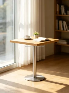 Contemporary Commercial Furniture Coffee Shop Restaurant Kitchen Hotel Square Wood Dining Table