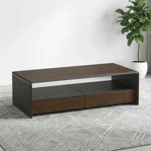 Contemporary Commercial Living Room Rectangular Wooden Coffee Table Minimalist Tea Table