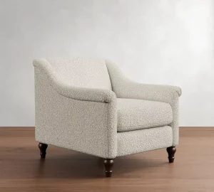 Contemporary Durable Soft Fabric Lounge Chair Modern Comfortable Living Room Armchair for Home