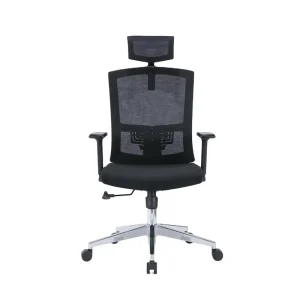 Contemporary Executive Office Chair with Rolling Swivel Fabric Headrest 5 Year Warranty