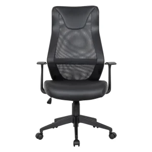 Contemporary Executive Office Mesh Chair Breathable Backrest Ergonomic Task Chair 360 Swivel Adjustable Armrest for Home Office