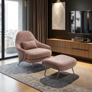 Contemporary Fabric Lounge Leisure Chair High Density Sponge New Style for Home Office Living Room Home Furniture for Sale