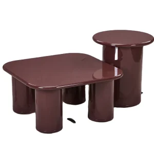 Contemporary High Gloss Coffee Table MDF Structure for Global Buyers